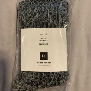 NWT Richer Poorer Over the Knee Sock